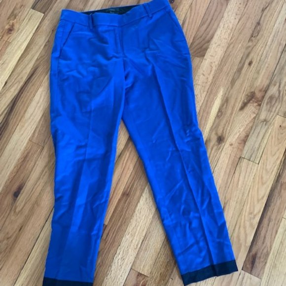 j crew black label cafe capri pants size 4 - Picture 1 of 5